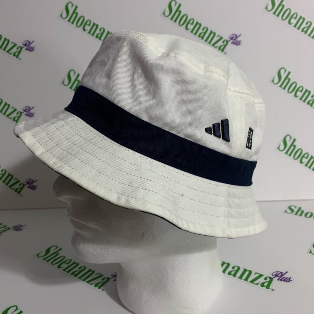 Adidas Bucket Hat Golf Reversible Ladies Womens Green Plaid White Blue One Size - Picture 7 of 12